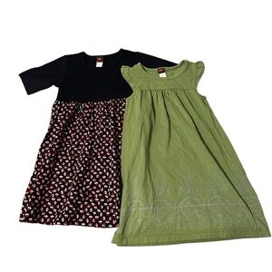 TEA COLLECTION ~ Bundle/Lot of Two Girls Dresses Spring Summer 100% Cotton